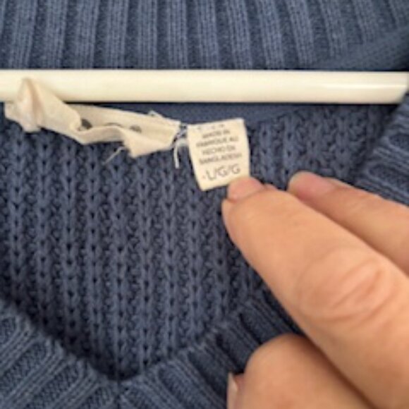 Eco Brand BY DESIGN OVERSIZED Blue Sweater Vest - Picture 5 of 6